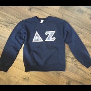 Delta Zeta Letters Crewneck